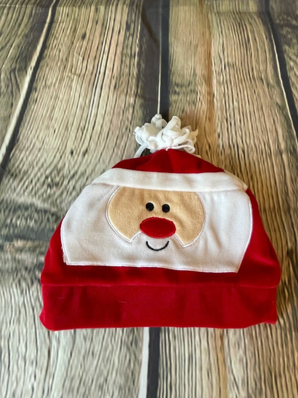 Baby Infant Santa Velour Holiday Christmas Hat Size 0-6 months NEW Great Gift